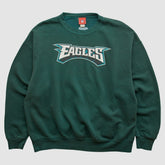Philadelphia Eagles NFL 2000s Pullover Sweatshirt - Green Vintage on sale