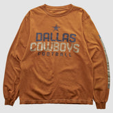 Dallas Cowboys Team Edition Apparel 2000s Long Sleeve T-shirt - Orange Vintage for sale