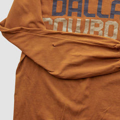 Dallas Cowboys Team Edition Apparel 2000s Long Sleeve T-shirt - Orange Vintage for sale