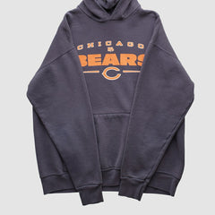 Chicago Bears NFL 2000s Hooded Pullover Sweatshirt - Charcoal Vintage online