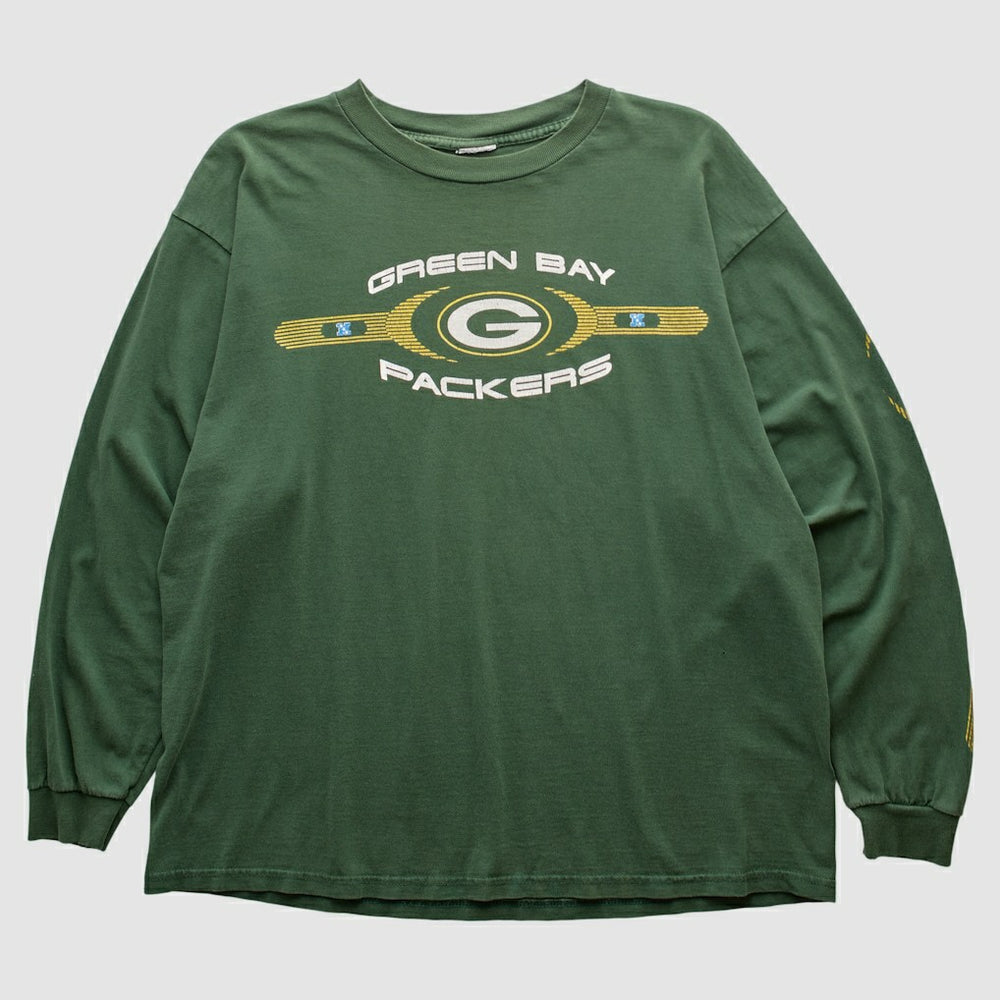 Green Bay Packers 2000s Long Sleeve T-shirt - Green Vintage sale