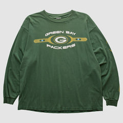 Green Bay Packers 2000s Long Sleeve T-shirt - Green Vintage sale