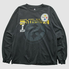 Pittsburgh Steelers NFL 2011 Long Sleeve T-shirt - Charcoal Vintage on sale