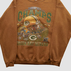 Green Bay Packers Starter 1997 Pullover Sweatshirt - Brown Vintage cheap