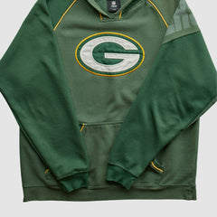 Green Bay Packers NFL 2010s Hooded Pullover Sweatshirt - Green Vintage for sale