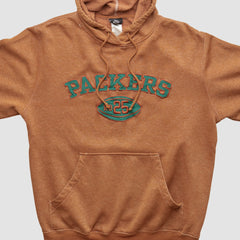 Green Bay Packers Reebok 2010s Hooded Pullover Sweatshirt - Brown Vintage outlet