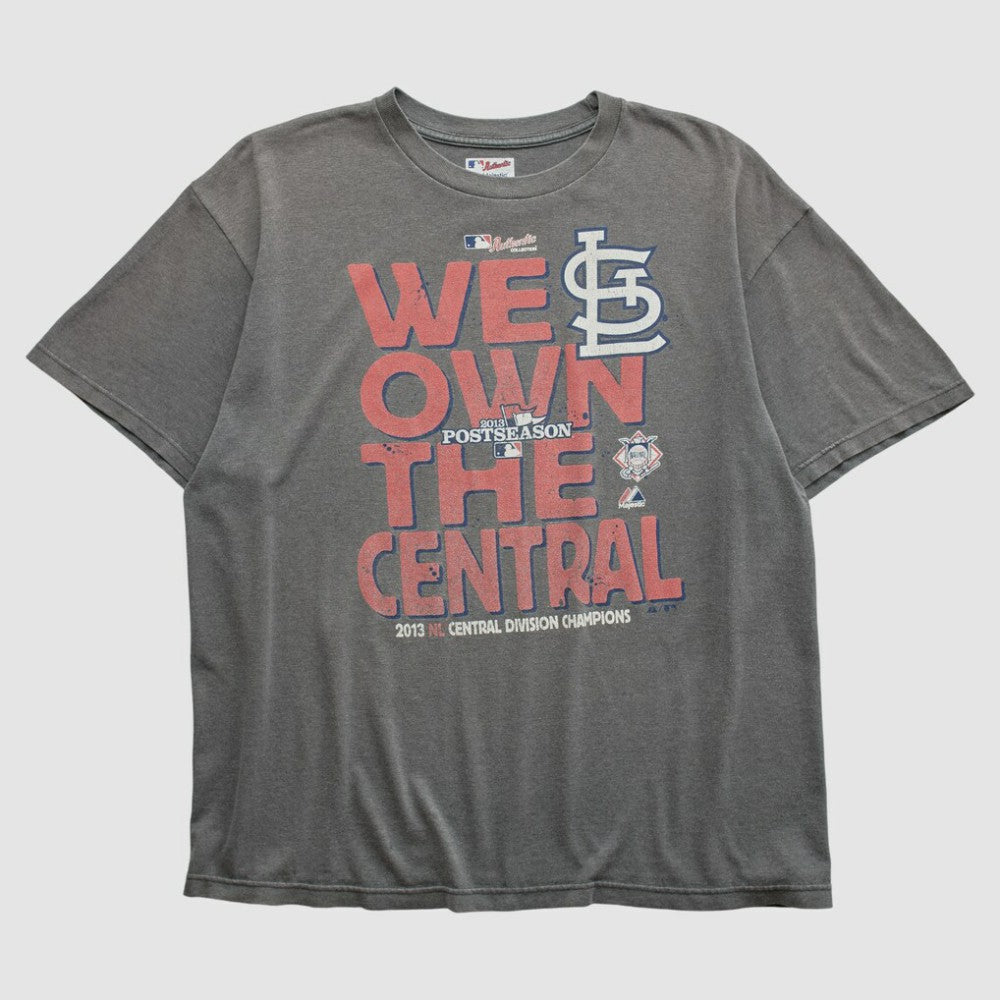 St. Louis Cardinals Majestic 2013 T-shirt - Dark Heather Gray Vintage