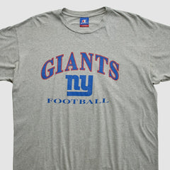 New York Giants Champion 90s T-shirt - Heather Gray Vintage for sale