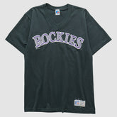 Colorado Rockies Russell T-shirt - Black Vintage