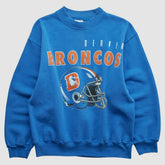 Denver Broncos Hanes 90s Pullover Sweatshirt - Blue Vintage outlet
