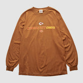 Kansas City Chiefs NFL 2000s Long Sleeve T-shirt - Brown Vintage outlet
