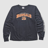 Cincinnati Bengals NFL 2010s Long Sleeve T-shirt - Charcoal Vintage discount