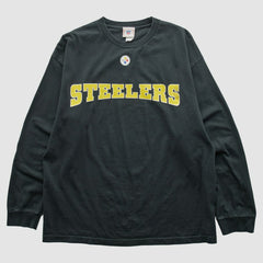 Pittsburgh Steelers NFL 2000s Long Sleeve T-shirt - Black Vintage for sale