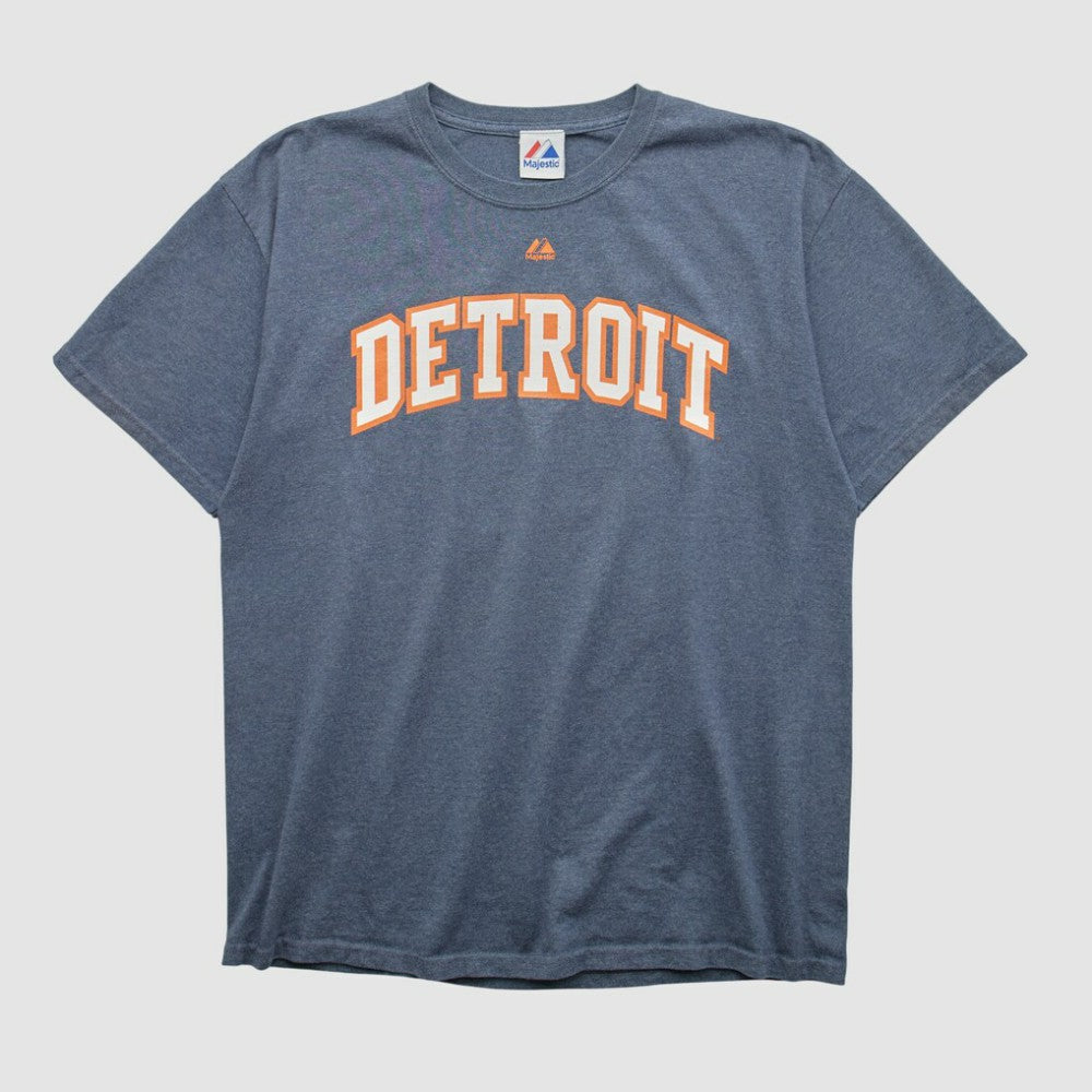 Detroit Tigers Majestic 2010s T-shirt - Blue Vintage