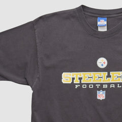 Pittsburgh Steelers Reebok 2000s T-shirt - Black Vintage for sale