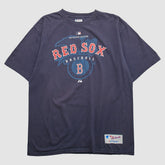 Boston Red Sox Majestic 2000s T-shirt - Navy Vintage
