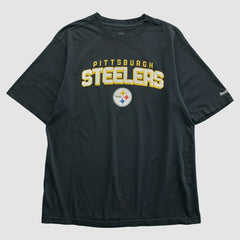 Pittsburgh Steelers Reebok 2000s T-shirt - Black Vintage discount
