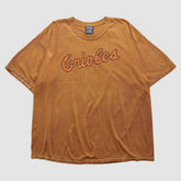 Baltimore Orioles Majestic 2000s T-shirt - Orange Vintage