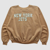 New York Jets Champion 2000s Pullover Sweatshirt - Tan Vintage outlet