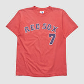 Boston Red Sox Majestic 2000s T-shirt - Red Vintage