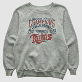 Minnesota Twins 1987 Pullover Sweatshirt - Heather Gray Vintage