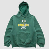 Green Bay Packers NFL 2000s Hooded Sweatshirt - Green Vintage outlet