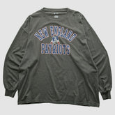 New England Patriots NFL 2010s Long Sleeve T-shirt - Dark Heather Gray Vintage outlet