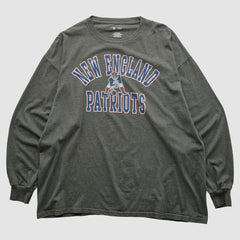 New England Patriots NFL 2010s Long Sleeve T-shirt - Dark Heather Gray Vintage outlet