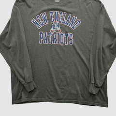 New England Patriots NFL 2010s Long Sleeve T-shirt - Dark Heather Gray Vintage outlet