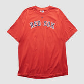 Boston Red Sox Majestic 2000s T-shirt - Red Vintage