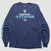 Tennessee Titans Reebok 2000s Long Sleeve T-shirt - Navy Vintage for sale