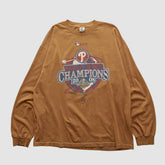 Philadelphia Phillies Alstyle 2008 Long Sleeve T-shirt - Tan Vintage
