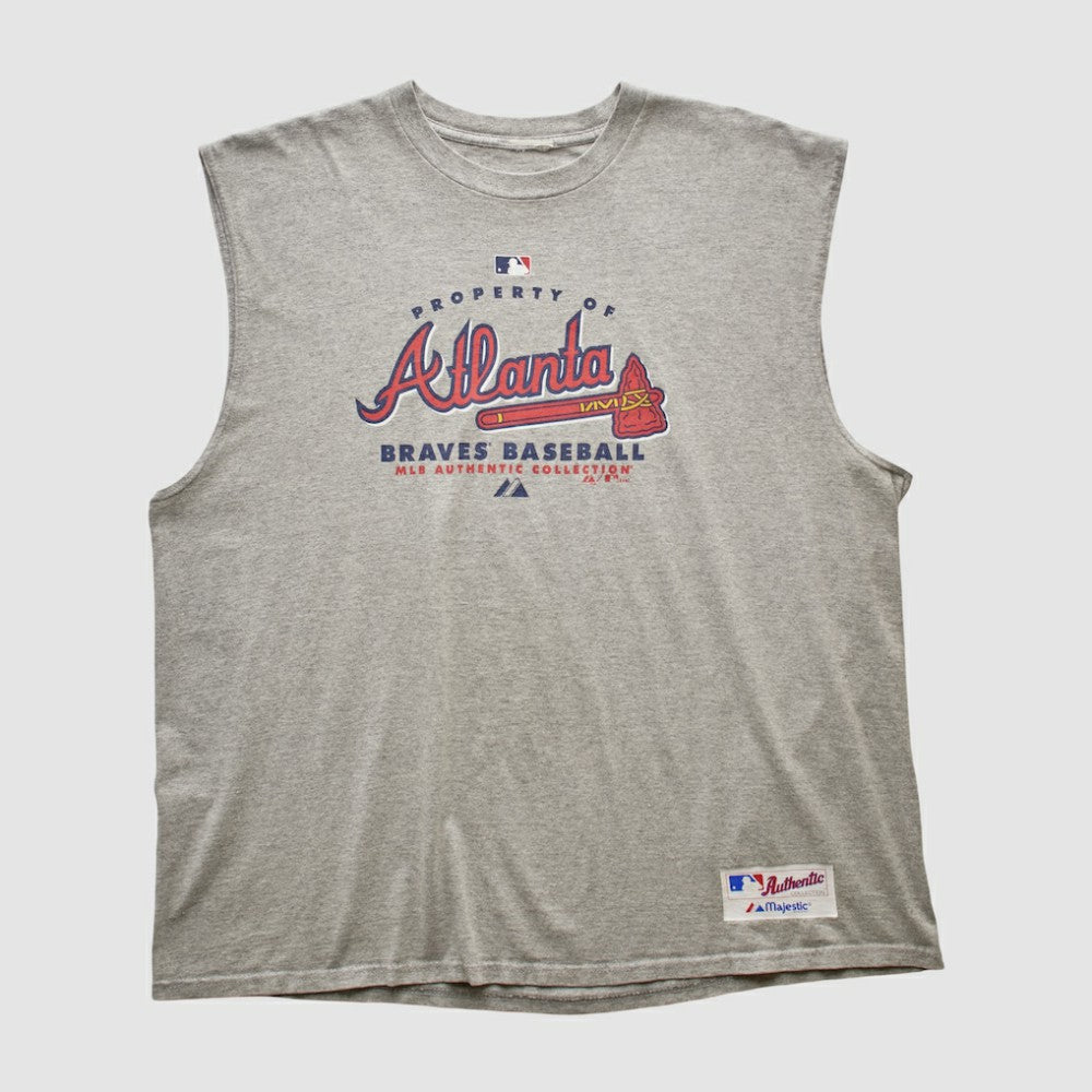 Atlanta Braves 2007 Tank - Heather Gray Vintage