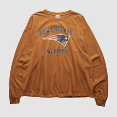 New England Patriots NFL 2000s Long Sleeve T-shirt - Brown Vintage online