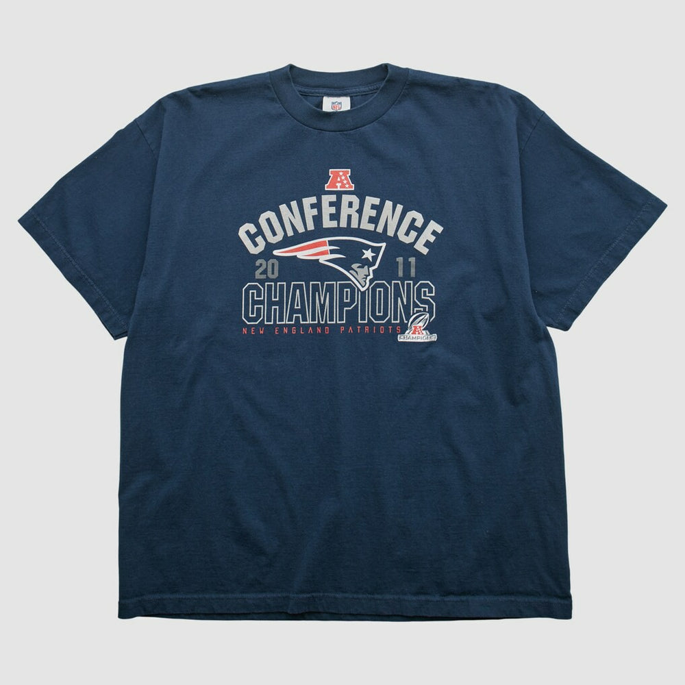 New England Patriots NFL 2011 T-shirt - Navy Vintage discount