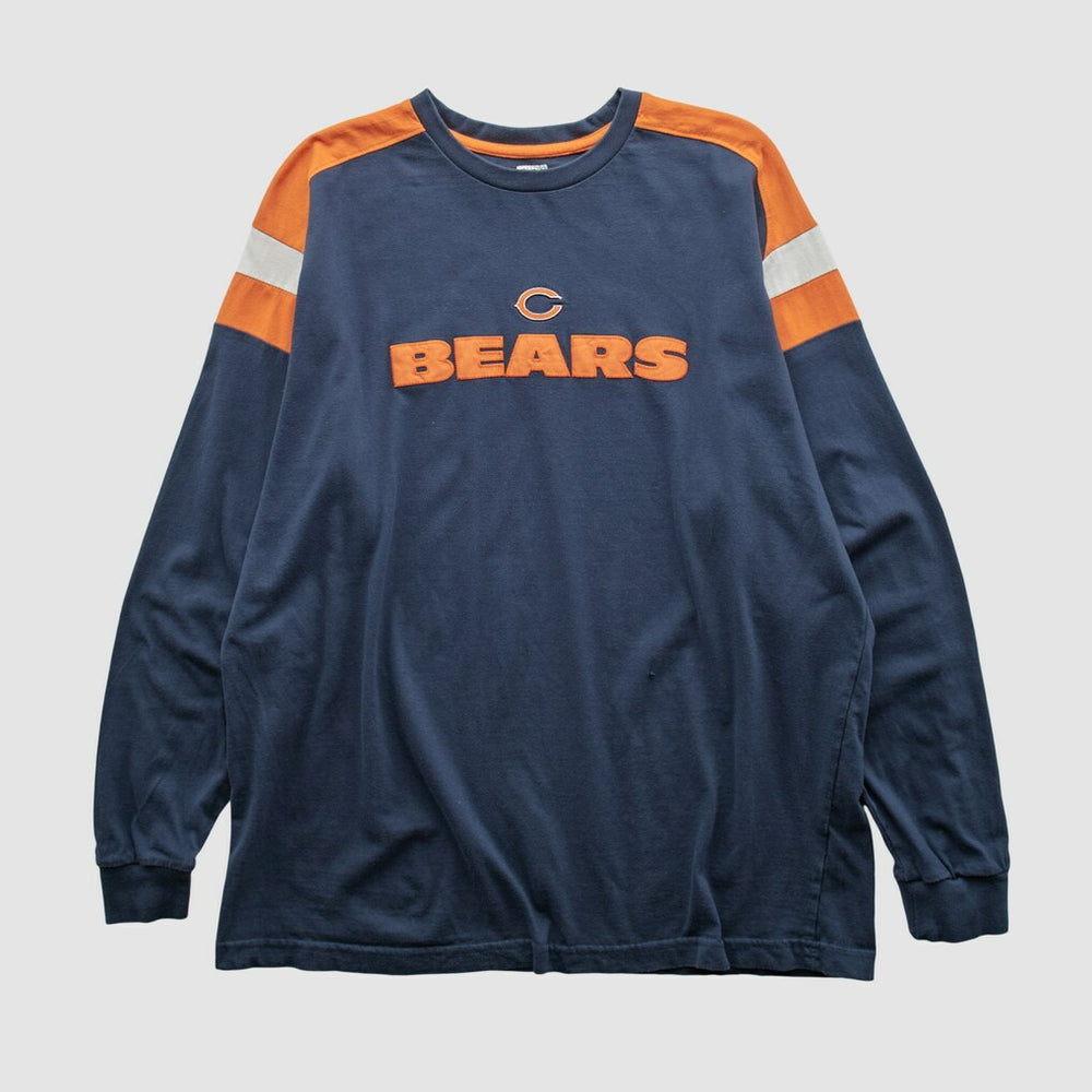 Chicago Bears NFL 2000s Long Sleeve T-shirt - Navy Vintage on sale