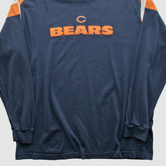Chicago Bears NFL 2000s Long Sleeve T-shirt - Navy Vintage on sale
