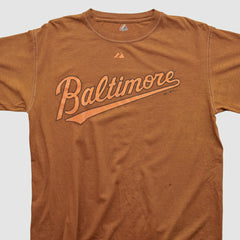 Baltimore Orioles Majestic 2009 T-shirt - Brown Vintage