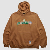 Green Bay Packers NFL 2000s Hooded Pullover Sweatshirt - Brown Vintage sale