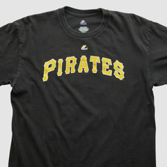Pittsburgh Pirates Majestic 2000s T-shirt - Black Vintage