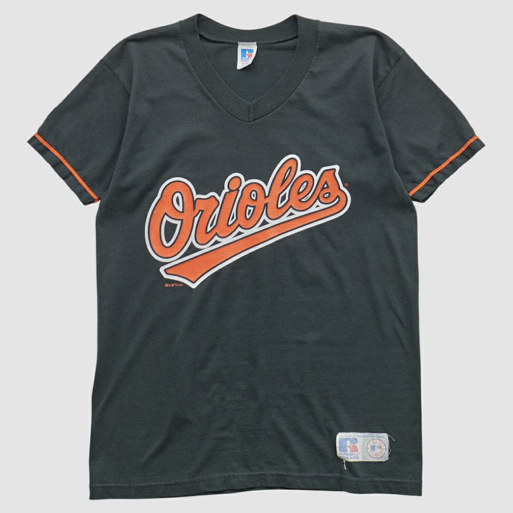Baltimore Orioles Russell 90s T-shirt - Black Vintage