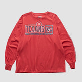 Houston Texans NFL 2000s Long Sleeve T-shirt - Red Vintage cheap