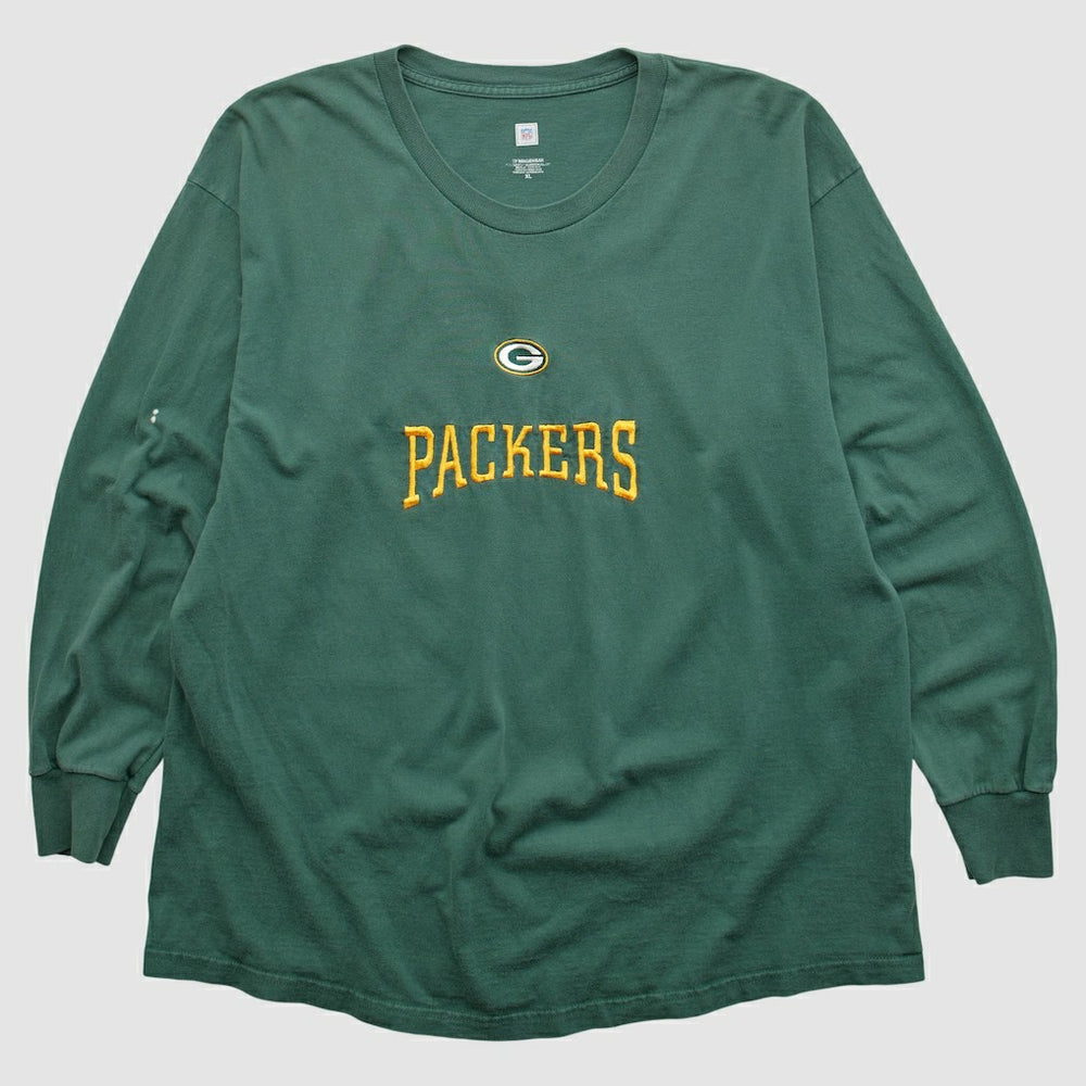 Green Bay Packers NFL 2000s Long Sleeve T-shirt - Green Vintage sale