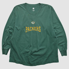 Green Bay Packers NFL 2000s Long Sleeve T-shirt - Green Vintage sale