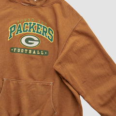 Green Bay Packers NFL 2000s Hooded Pullover Sweatshirt - Brown Vintage online
