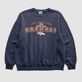 Denver Broncos Lee Apparel 2001 Pullover Sweatshirt - Navy Vintage online