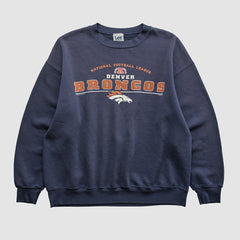 Denver Broncos Lee Apparel 2001 Pullover Sweatshirt - Navy Vintage online