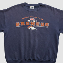 Denver Broncos Lee Apparel 2001 Pullover Sweatshirt - Navy Vintage online