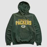 Green Bay Packers Reebok 2000s Hooded Pullover Sweatshirt - Green Vintage discount