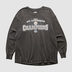 Pittsburgh Steelers NFL 2008 Long Sleeve T-shirt - Black Vintage discount